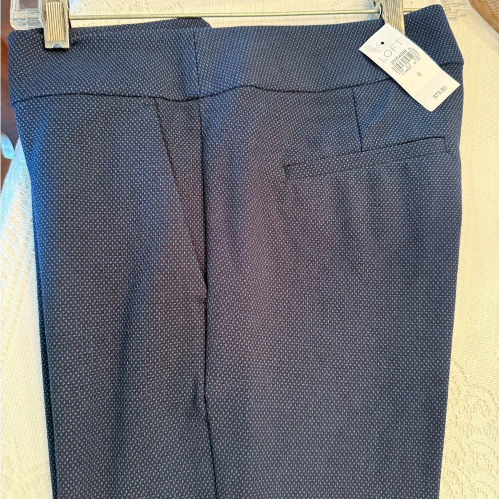 LOFT Marisa navy pants, NWT - Picture 3 of 14